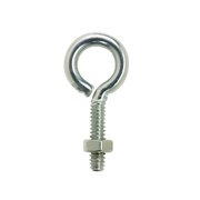 HAMPTON 3/16 in. X 1-1/2 in. L Stainless Stainless Steel Eyebolt Nut Included 02-3456-431